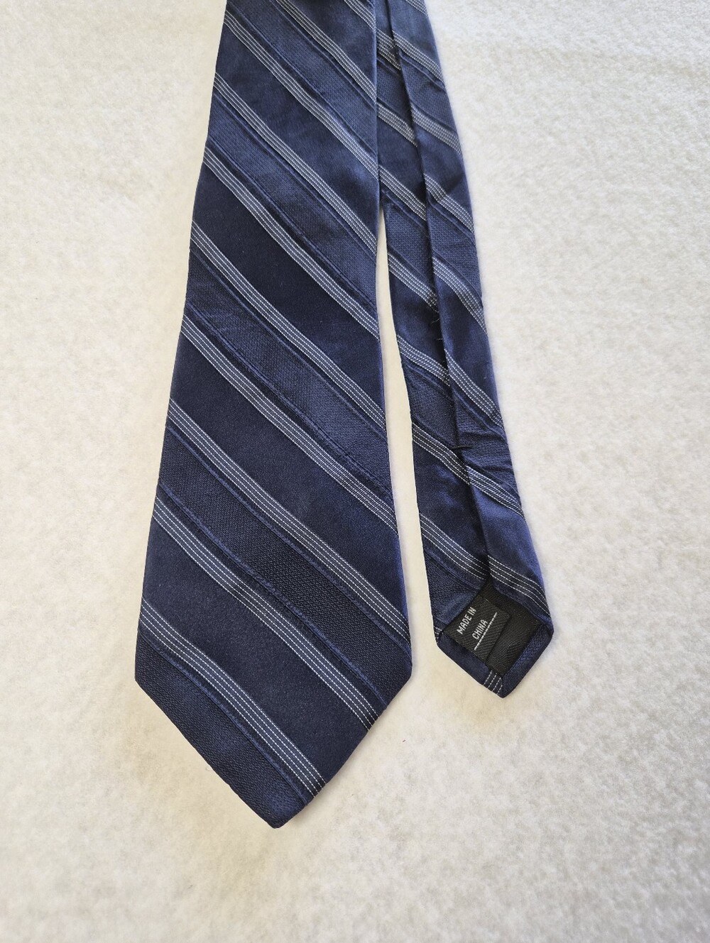 Classic Navy Striped Men’s Tie